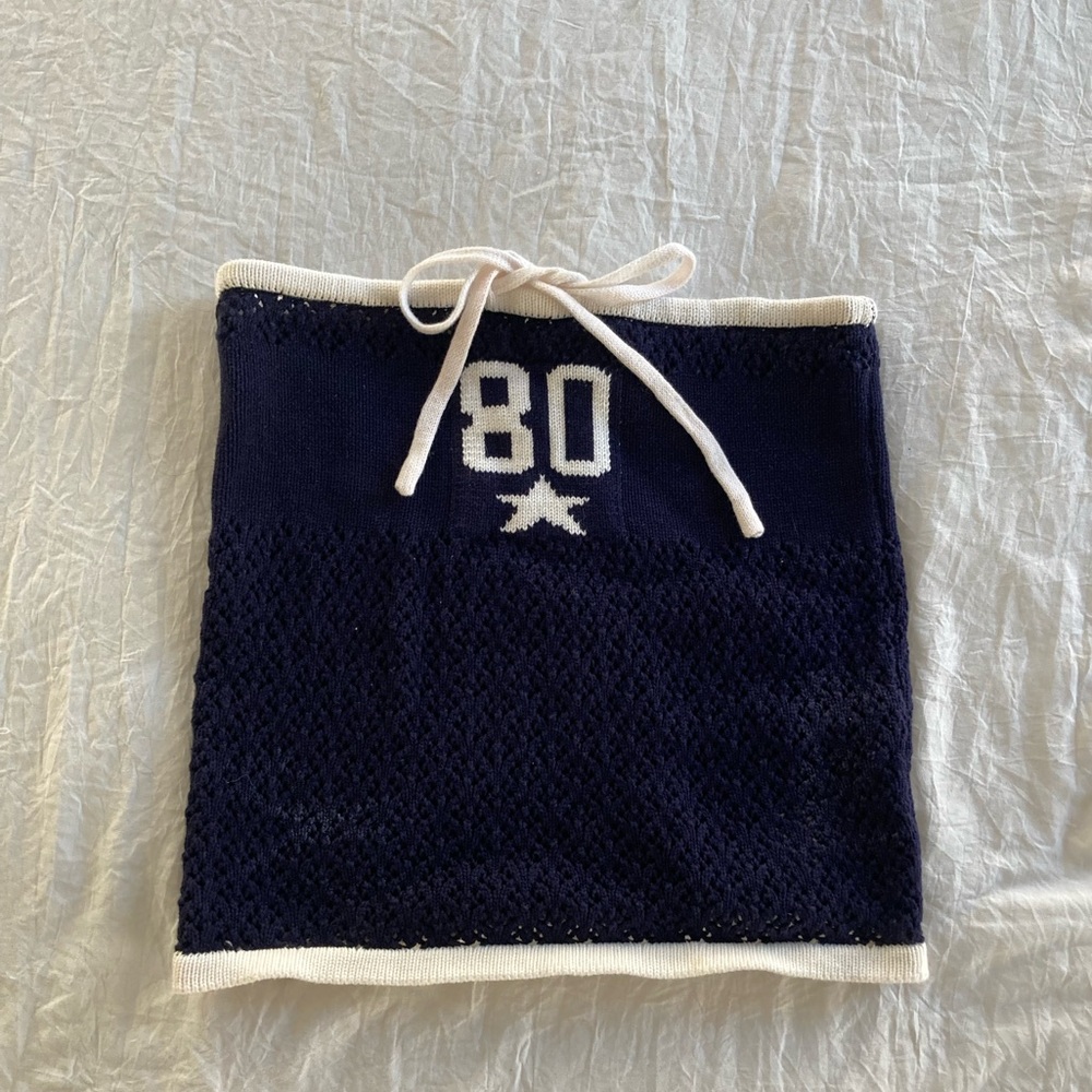 Edited crochet “80” top